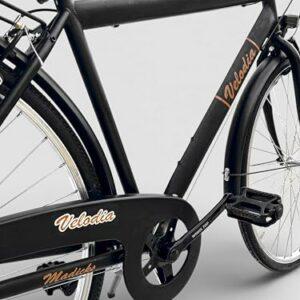 Bicicletta Uomo 28" Passeggio Nero Vintage Velodia · Bici da Città con Cambio Shimano · Comoda e Robusta · Perfetta per Spost 9 Bicicletta Uomo 28" Passeggio Nero Vintage Velodia · Bici da Città con Cambio Shimano · Comoda e Robusta · Perfetta per Spost - immagine 5