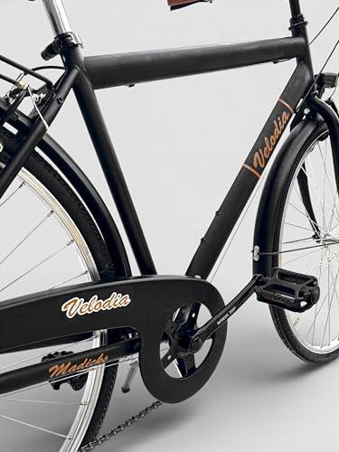 Bicicletta Uomo 28" Passeggio Nero Vintage Velodia · Bici da Città con Cambio Shimano · Comoda e Robusta · Perfetta per Spost 4 B0GR5RYZCK gal 3 69d4a229cfba9 Bicicletta Uomo 28" Passeggio Nero Vintage Velodia · Bici da Città con Cambio Shimano · Comoda e Robusta · Perfetta per Spost