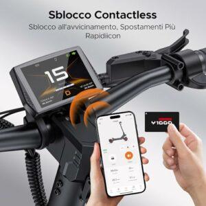 ENGWE Monopattino Elettrico Pieghevole con Batteria da 52 V 22.5 Ah, NFC e Bluetooth, Navigazione Intelligente, Autonomia ... - immagine 4