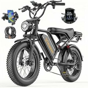 Snokco BK20 Bicicletta elettrica per adulti 48 V 20 Ah / 48 V Batteria rimovibile 50-100 km Mountain bike elettrica da 20 ...
