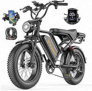 B0GSN333V2 69cf8114c5813 Snokco BK20 Bicicletta elettrica per adulti 48 V 20 Ah / 48 V Batteria rimovibile 50-100 km Mountain bike elettrica da 20 ...