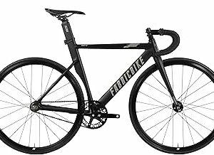 FabricBike AERO - Fixed Gear Bicicletta, Single Speed Fixie Completa mozzo, Telaio in Alluminio e Forcella in carbonio, Ru...