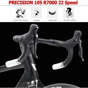 KABON Bici da corsa carbonio, 700C bici da strada T800 con 105 R7000 22 velocità Bicicletta da corsa con freno a disco per... - immagine 4