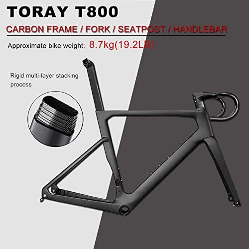 KABON Bici da Strada in Ghiaia di Carbonio, Bicicletta con Telaio in Fibra di Carbonio T800 con Bicicletta da Corsa con Fr... 2 B0BPHM13HT gal 1 6a05dd42a2abb KABON Bici da Strada in Ghiaia di Carbonio, Bicicletta con Telaio in Fibra di Carbonio T800 con Bicicletta da Corsa con Fr...