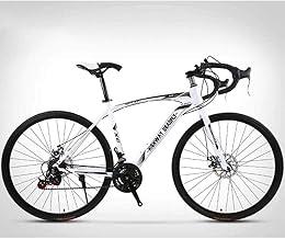ALQPPM Bicicletta da Strada da 26 Pollici, Bici da 24 Velocità, Freno a Doppio Disco, Telaio in Acciaio ad Alto Tenore Di ...